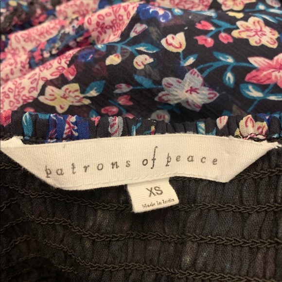 Patrons Of Peace Navy Blue Floral Maxi Dress - Picture 7 of 9